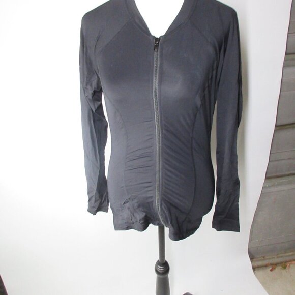 Sea Level Swim Australia Women's Black Full Zip Long Sleeve Top Size 6 - Picture 5 of 8